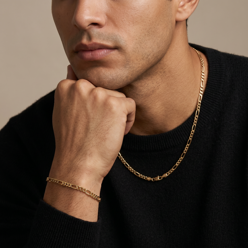Combo Cartier Hombre - Cadena y Pulsera