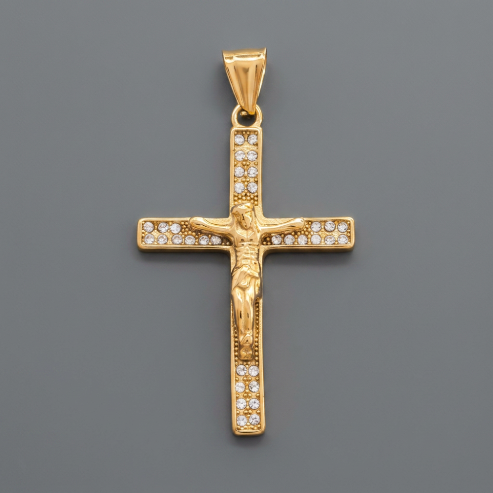Dije Cruz Diamantada